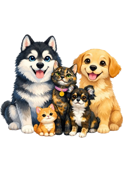 Grupo de mascotas de la comunidad HanzoPal
